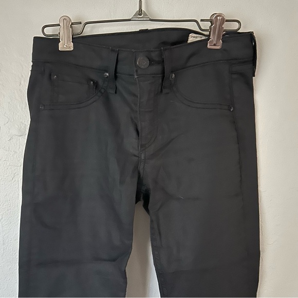 rag & bone/Jean Leggings in Shoreditch Black Coated Skinny Jeans size 24 - Picture 6 of 8
